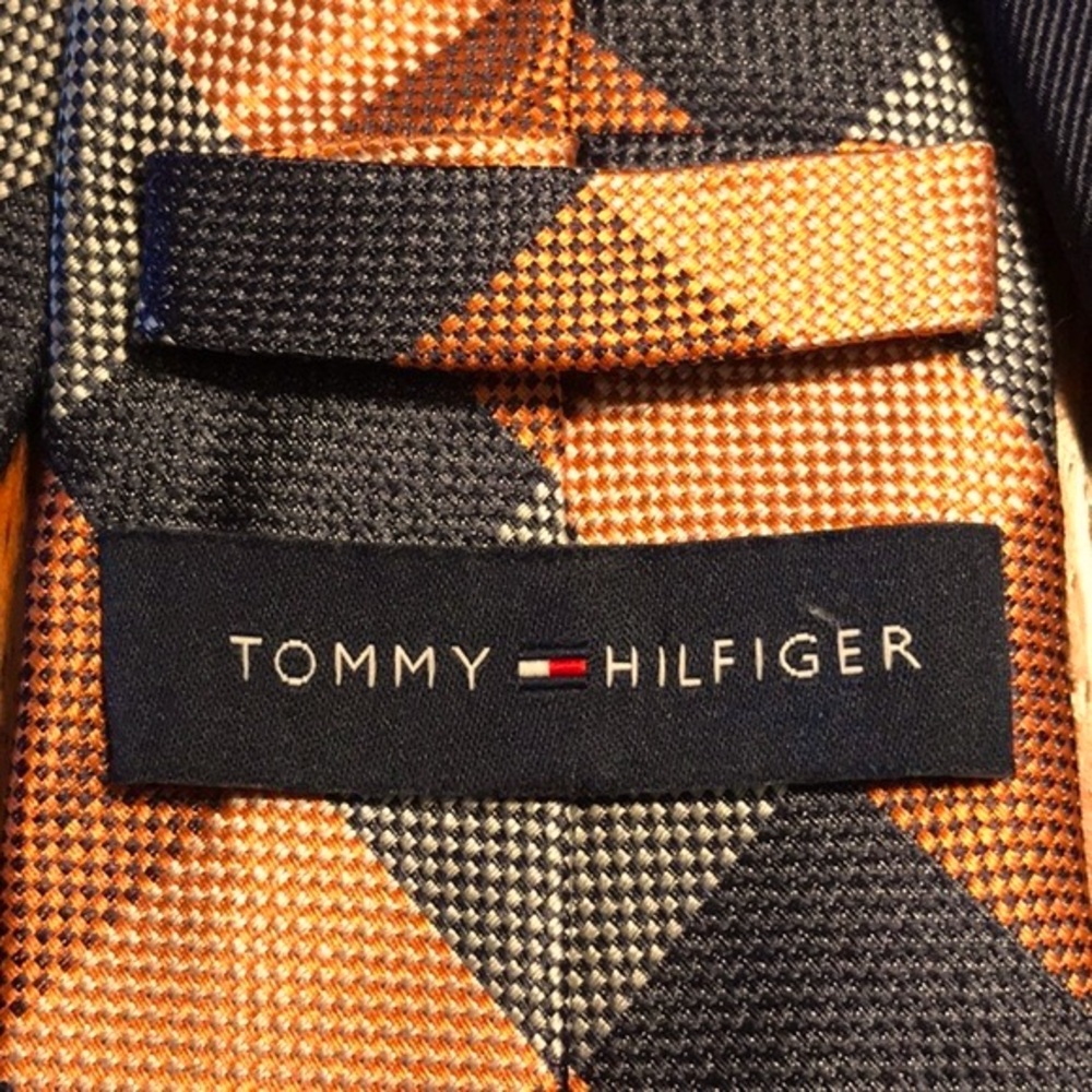 Tommy Hilfiger Silk Diamond Check Tie - Picture 7 of 9